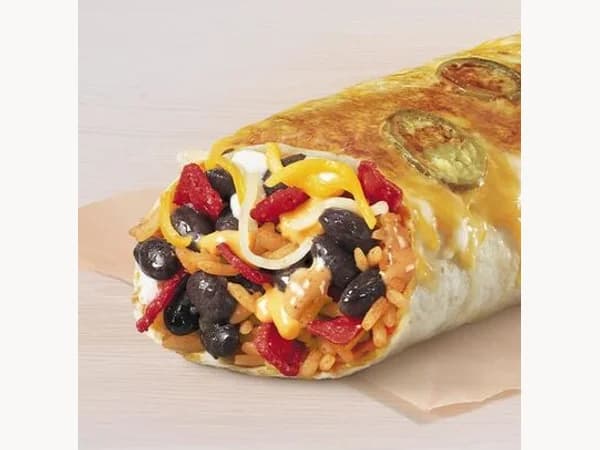 Black Bean Grilled Cheese Burrito