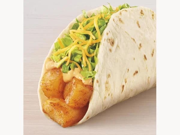 Taco Bell Spicy Potato Soft Taco (V)